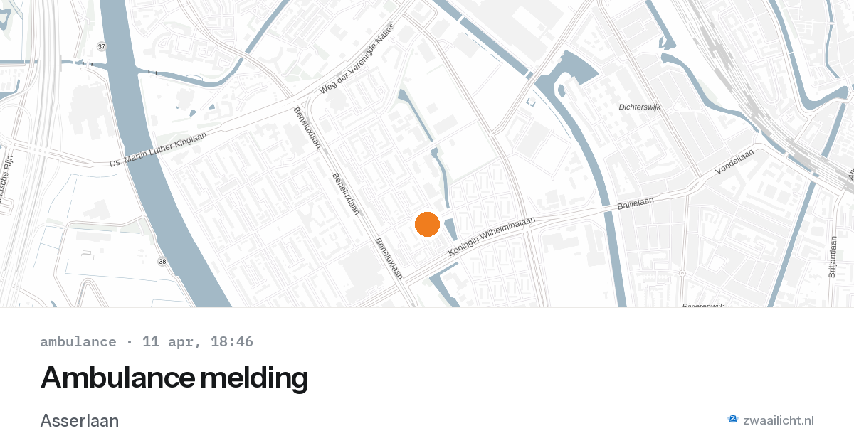 Ambulance melding — 11 apr 2026