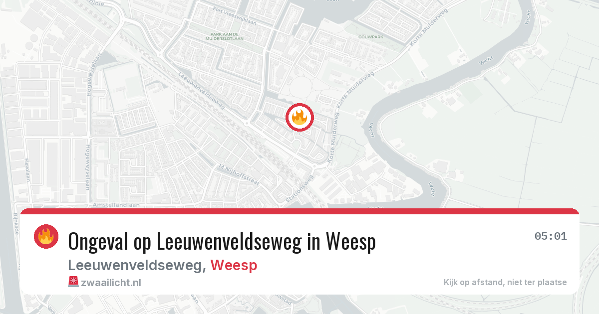 Ongeval op Leeuwenveldseweg in Weesp — 5 mei 2026