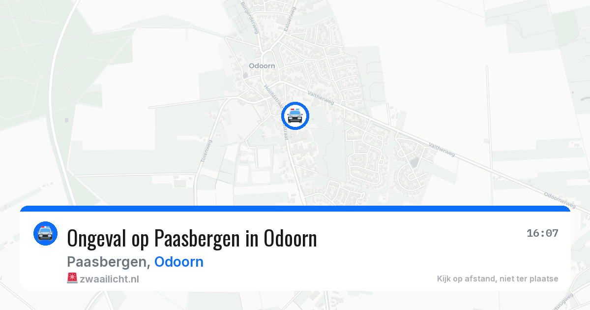 Ongeval op Paasbergen in Odoorn — 10 apr 2026
