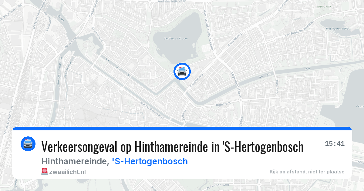 Verkeersongeval op Hinthamereinde in 'S-Hertogenbosch — 23 jan 2026