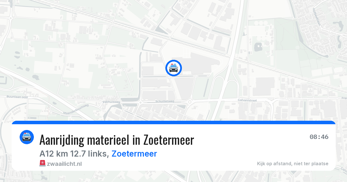 Aanrijding materieel in Zoetermeer — 27 jan 2026