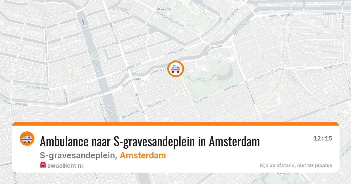 Ambulance naar S-gravesandeplein in Amsterdam — 30 jan 2026