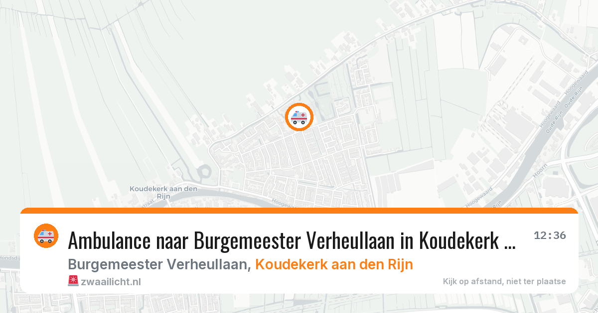 Ambulance naar Burgemeester Verheullaan in Koudekerk aan den Rijn — 28 mrt 2026