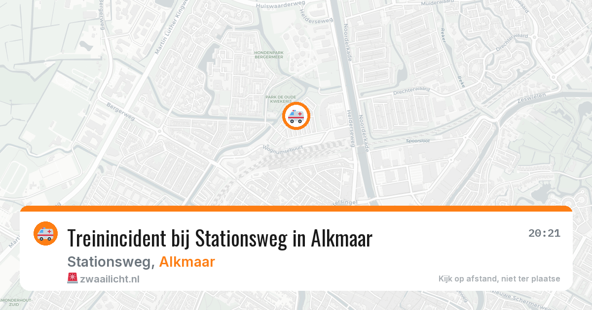 Treinincident bij Stationsweg in Alkmaar — 25 jun 2026