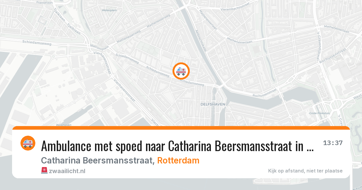 Ambulance met spoed naar Catharina Beersmansstraat in Rotterdam — 27 mei 2026