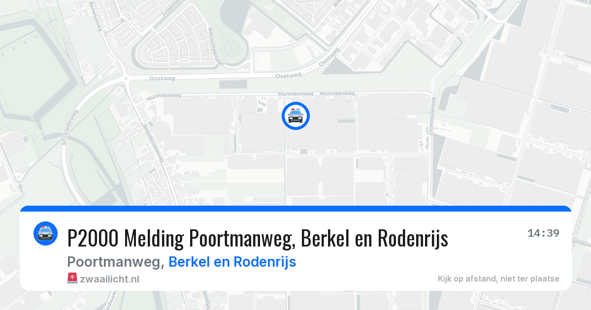 P2000 Melding Poortmanweg, Berkel en Rodenrijs — 12 jun 2026