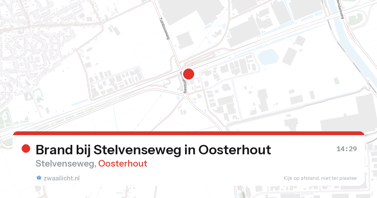 Brand bij Stelvenseweg in Oosterhout — 26 mrt 2026