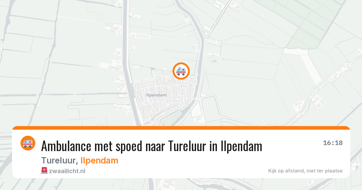 Ambulance met spoed naar Tureluur in Ilpendam — 6 mei 2026