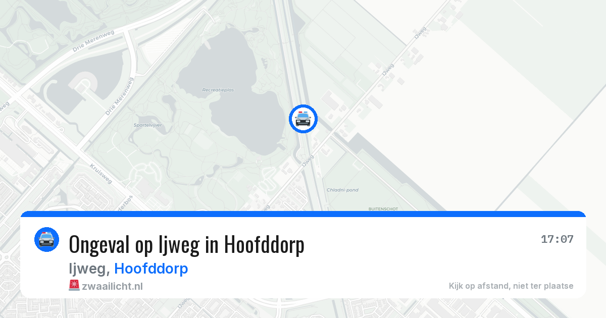 Ongeval op Ijweg in Hoofddorp — 21 apr 2026