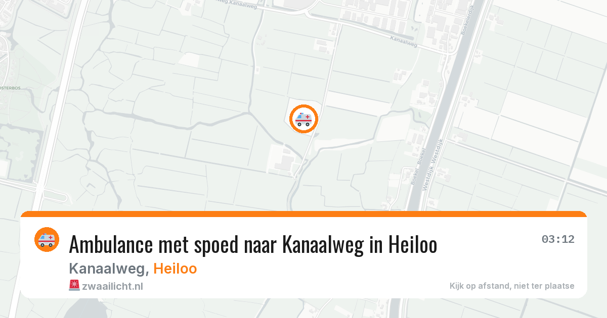 Ambulance met spoed naar Kanaalweg in Heiloo — 21 jun 2026