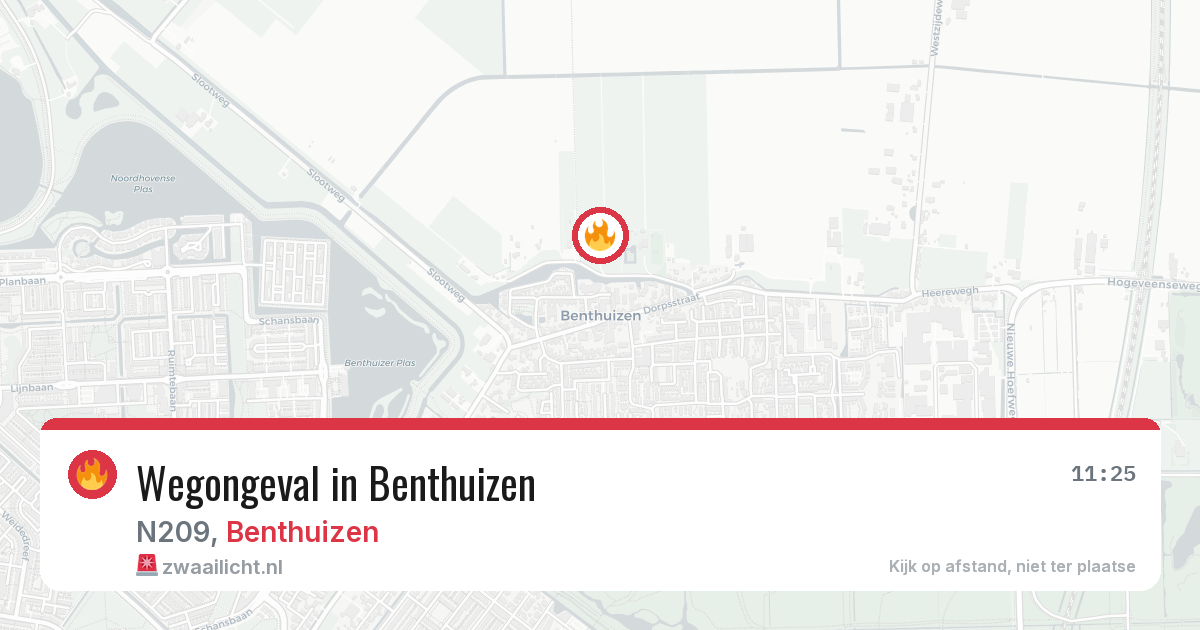 Wegongeval in Benthuizen — 1 apr 2026