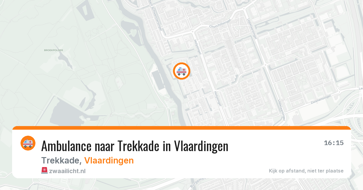 Ambulance naar Trekkade in Vlaardingen — 24 jul 2026
