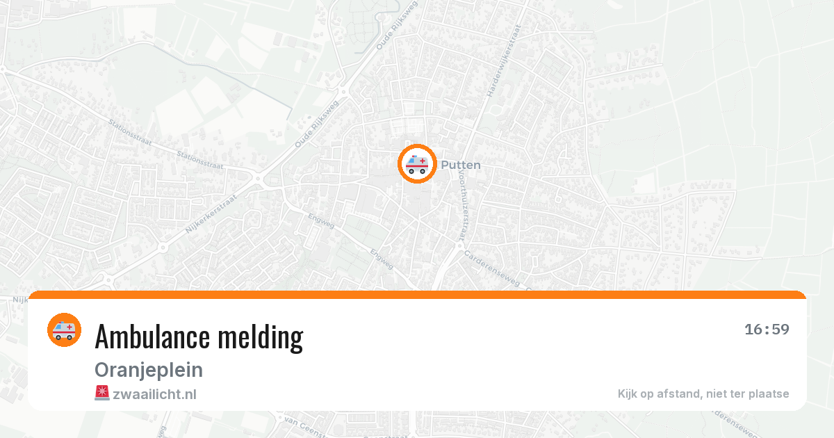 Ambulance melding — 25 mei 2026