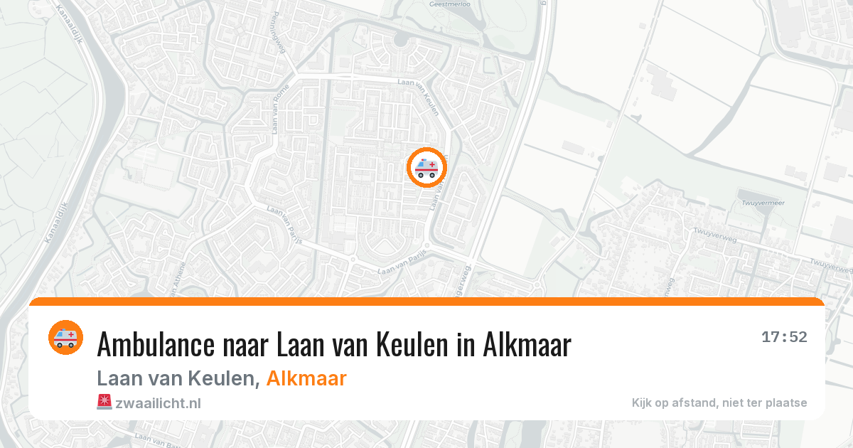 Ambulance naar Laan van Keulen in Alkmaar — 27 jun 2026