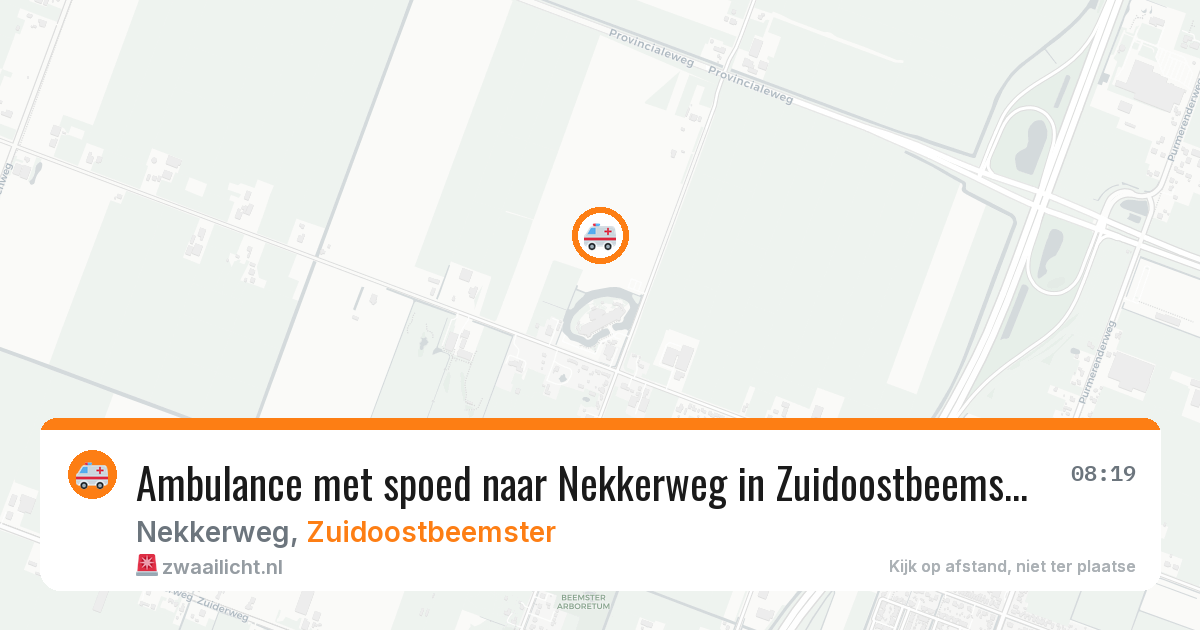Ambulance met spoed naar Nekkerweg in Zuidoostbeemster — 27 jan 2026