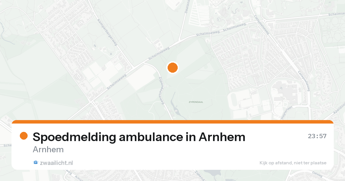 Spoedmelding ambulance in Arnhem — 15 aug 2026