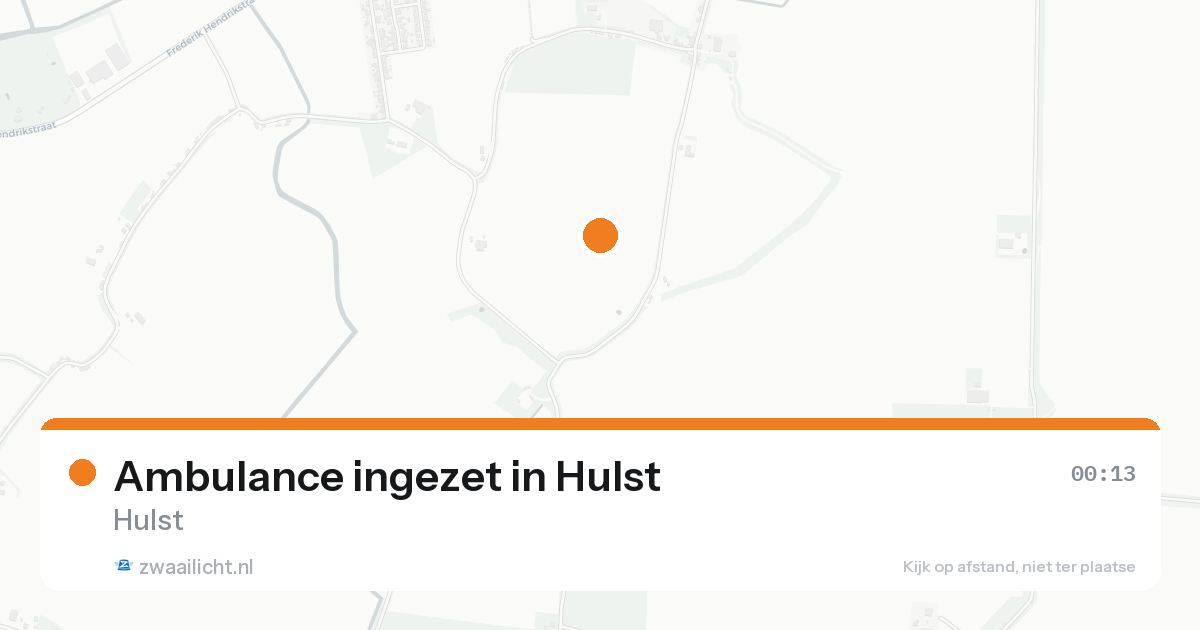 Ambulance ingezet in Hulst — 16 aug 2026