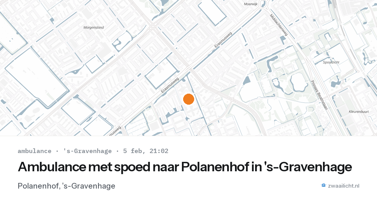Ambulance met spoed naar Polanenhof in 's-Gravenhage — 5 feb 2026