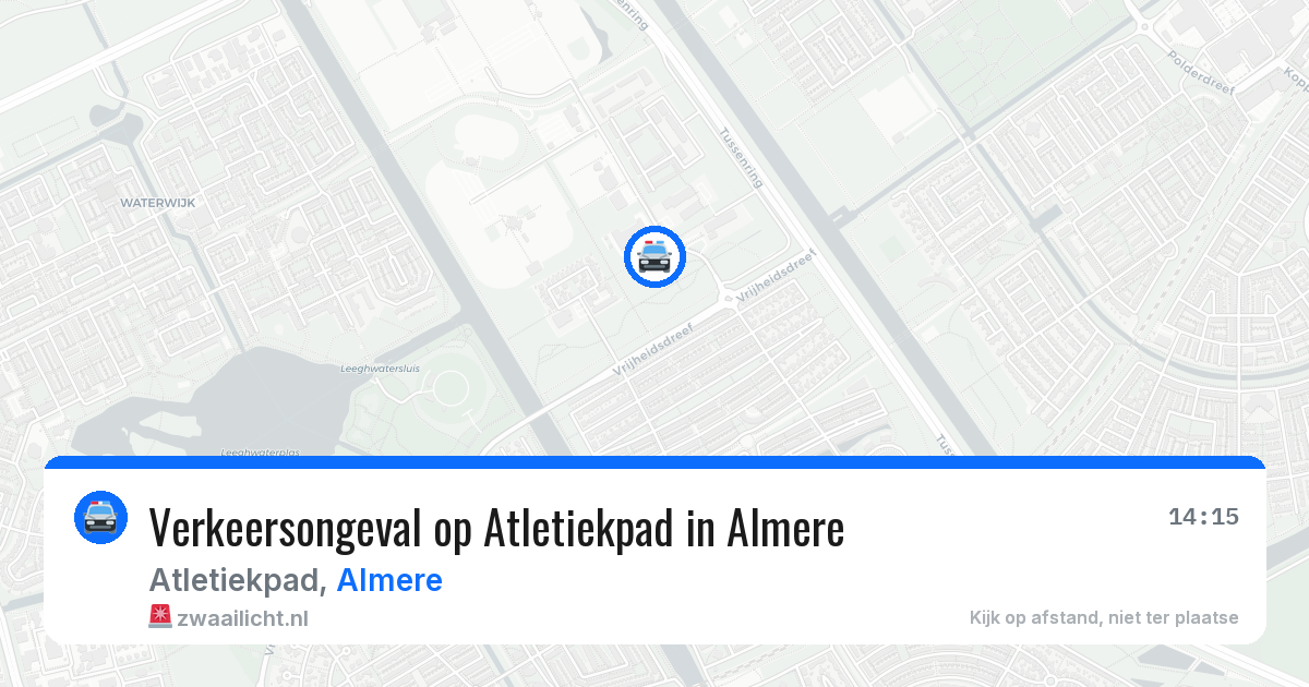 Verkeersongeval op Atletiekpad in Almere — 18 jan 2026