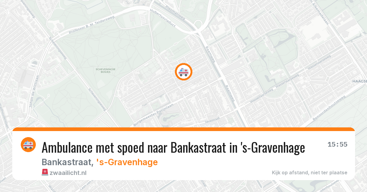 Ambulance met spoed naar Bankastraat in 's-Gravenhage — 21 mei 2026