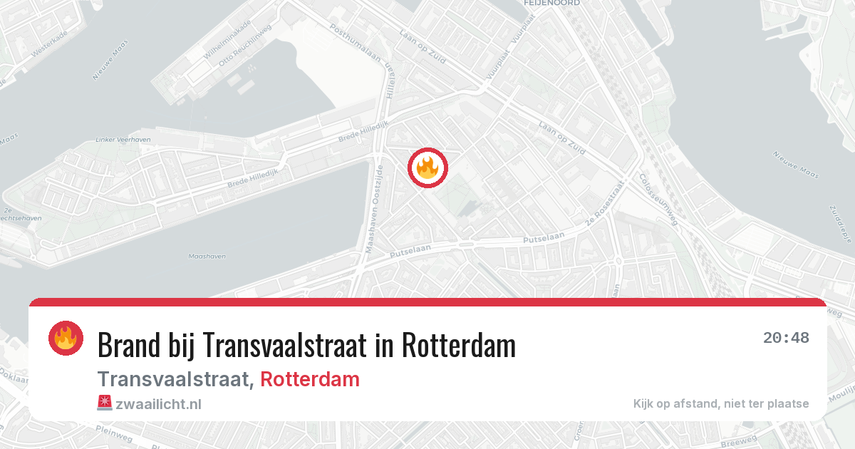 Brand bij Transvaalstraat in Rotterdam — 15 mei 2026
