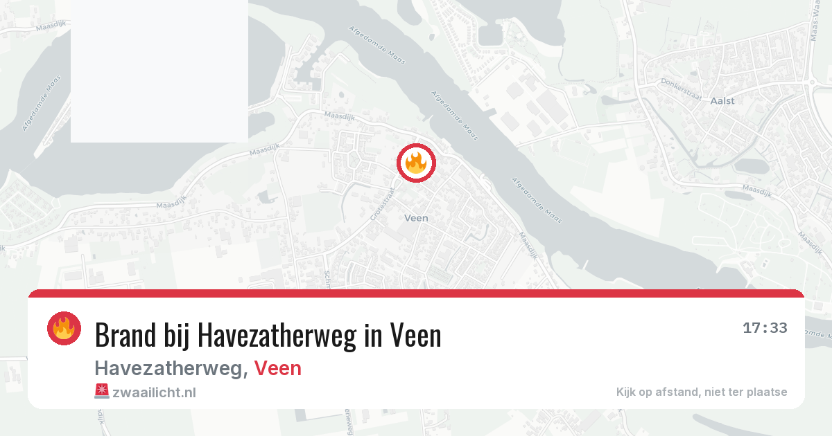 Brand bij Havezatherweg in Veen — 26 apr 2026
