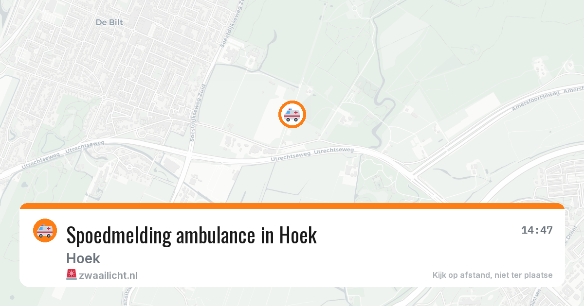 Spoedmelding ambulance in Hoek — 9 apr 2026