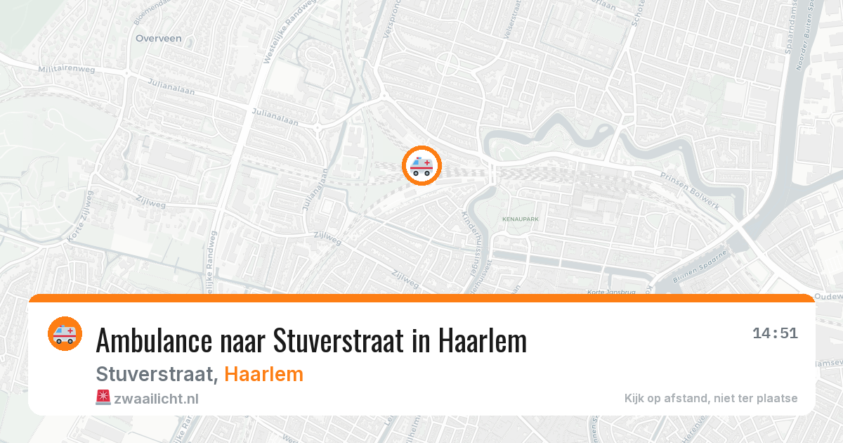 Ambulance naar Stuverstraat in Haarlem — 12 jun 2026