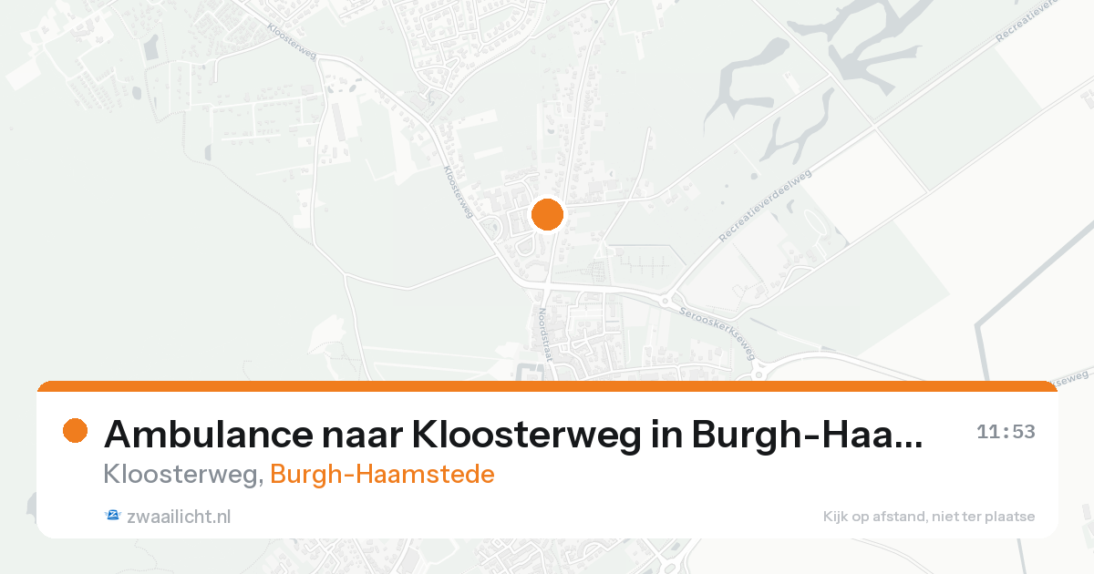 Ambulance naar Kloosterweg in Burgh-Haamstede — 31 jan 2026
