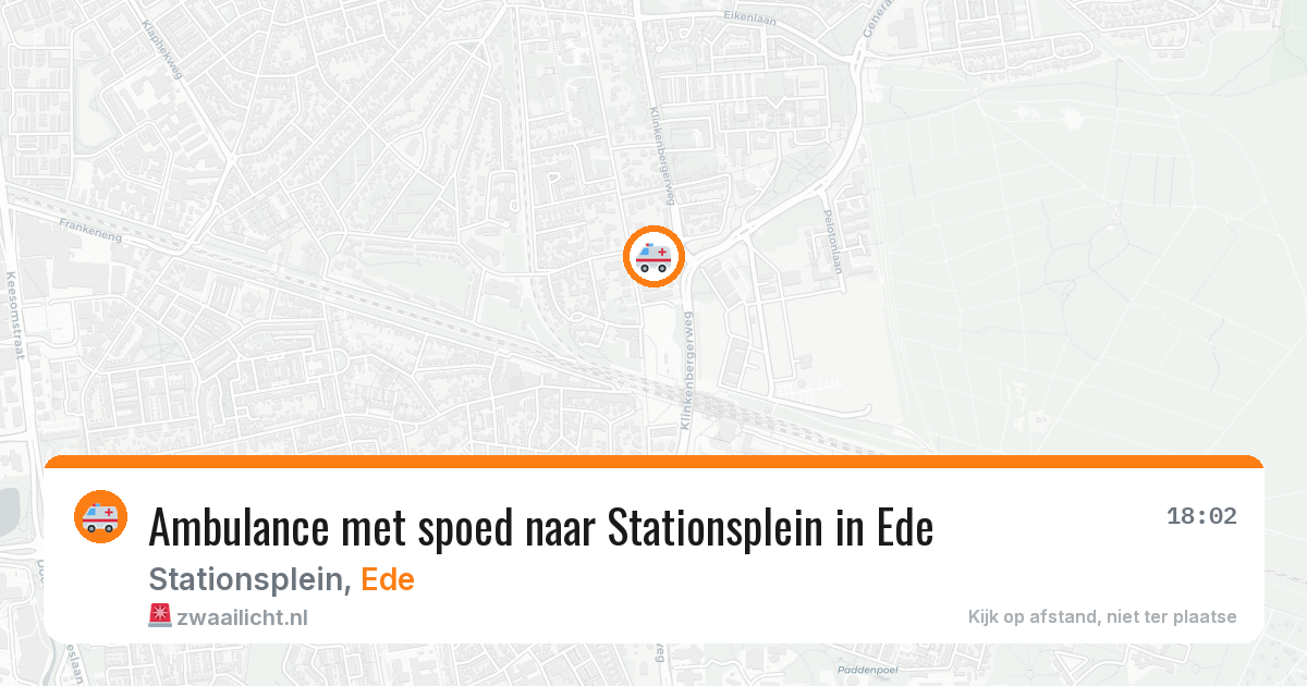 Ambulance met spoed naar Stationsplein in Ede — 12 mei 2026