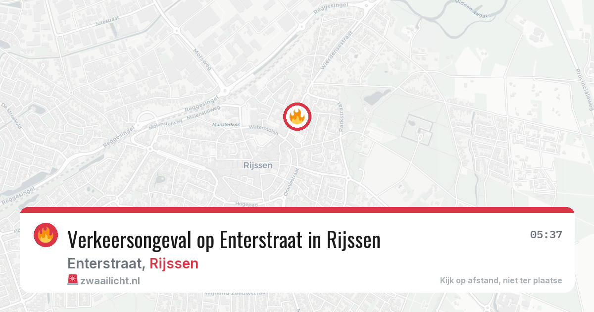 Verkeersongeval op Enterstraat in Rijssen — 29 jun 2026