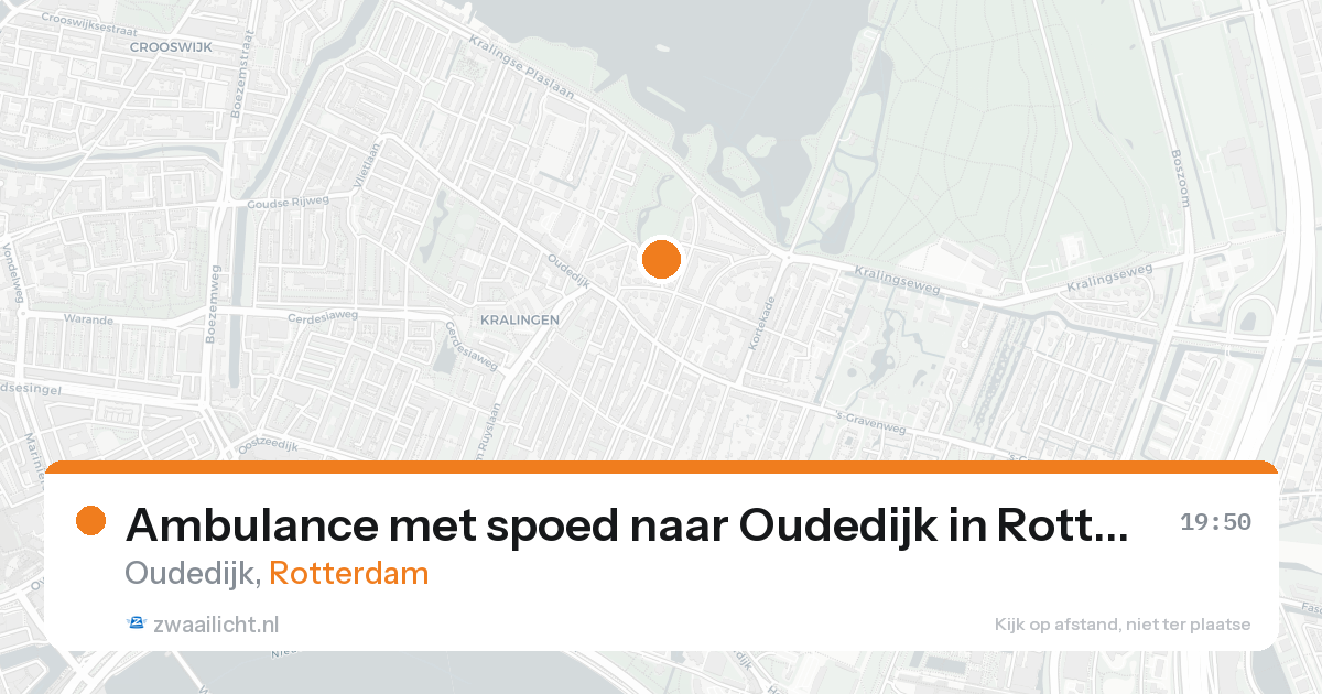 Ambulance met spoed naar Oudedijk in Rotterdam — 31 jan 2026
