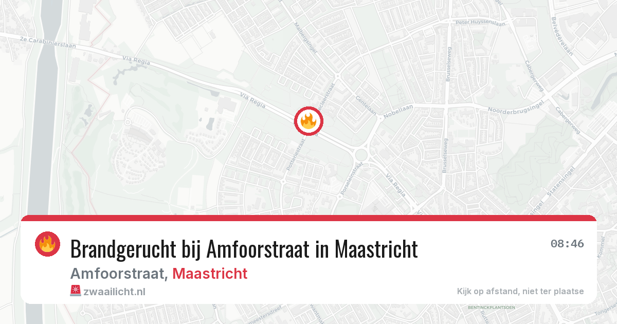 Brandgerucht bij Amfoorstraat in Maastricht — 28 mei 2026