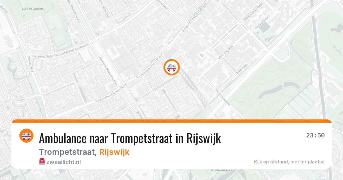 Ambulance naar Trompetstraat in Rijswijk — 29 jul 2026