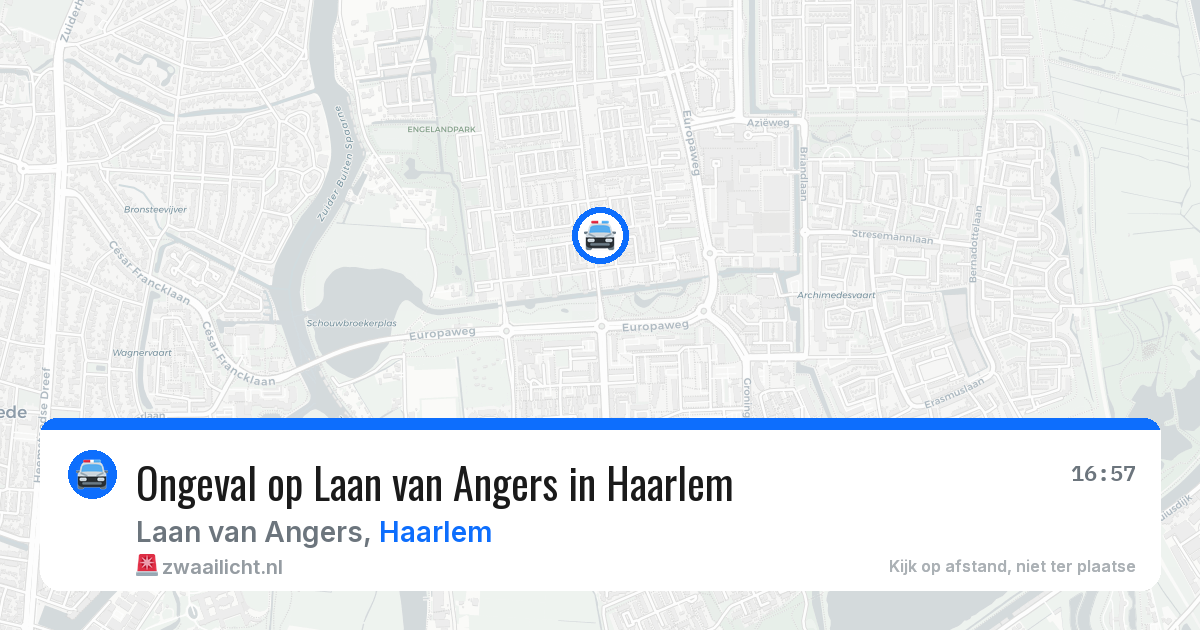 Ongeval op Laan van Angers in Haarlem — 25 mrt 2026