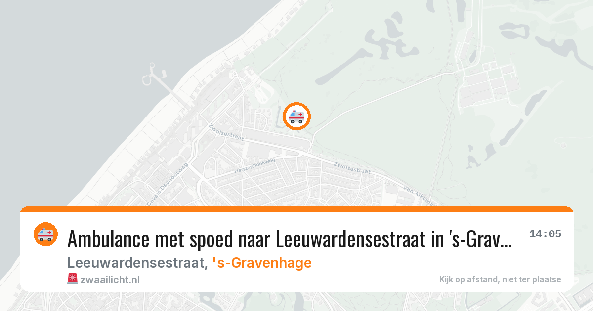 Ambulance met spoed naar Leeuwardensestraat in 's-Gravenhage — 24 mrt 2026