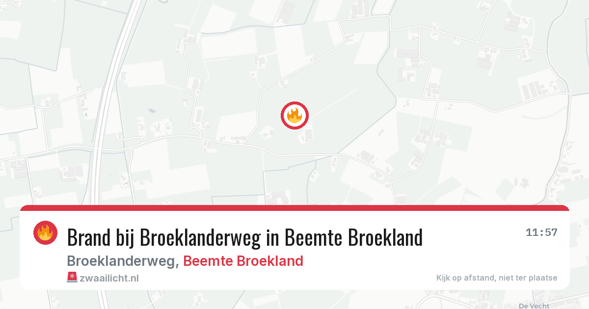 Brand bij Broeklanderweg in Beemte Broekland — 12 mrt 2026