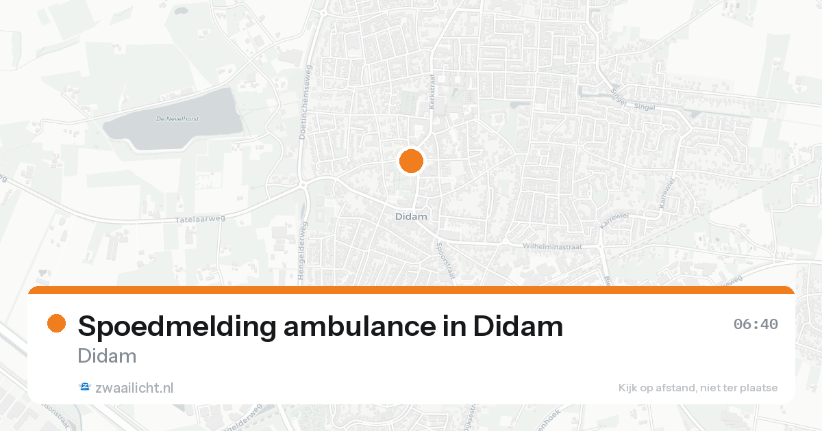 Spoedmelding ambulance in Didam — 31 jan 2026