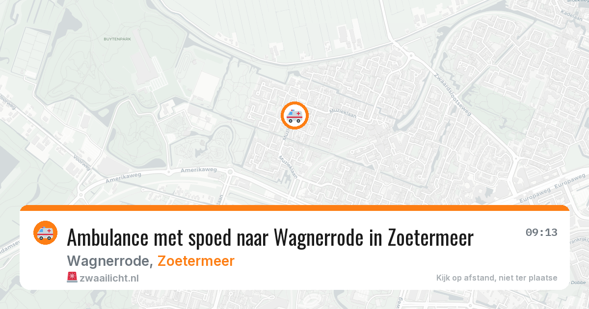 Ambulance met spoed naar Wagnerrode in Zoetermeer — 17 mrt 2026