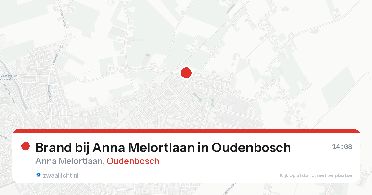 Brand bij Anna Melortlaan in Oudenbosch — 11 jun 2026