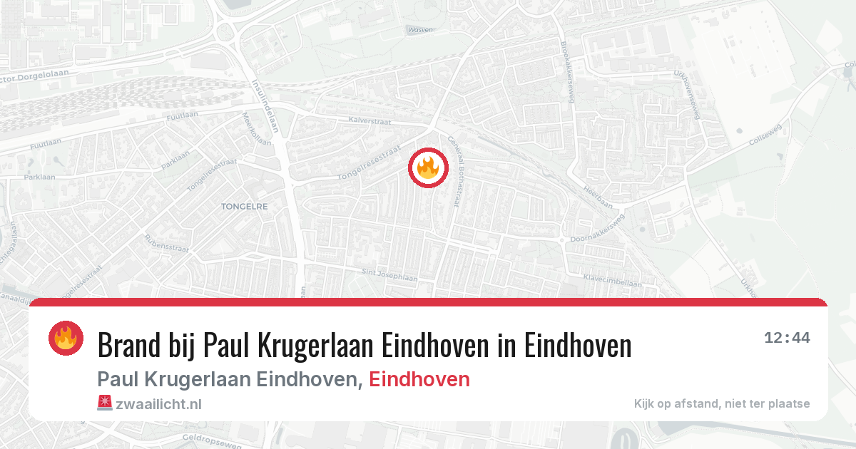 Brand bij Paul Krugerlaan Eindhoven in Eindhoven — 30 mei 2026