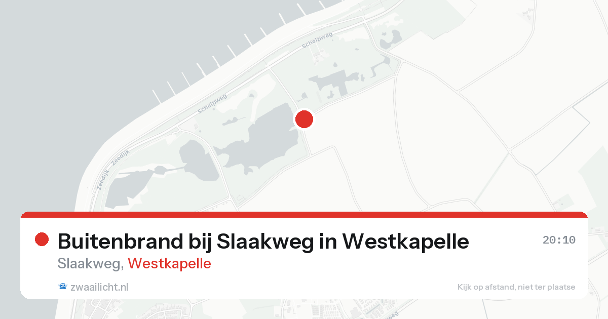 Buitenbrand bij Slaakweg in Westkapelle — 21 aug 2026