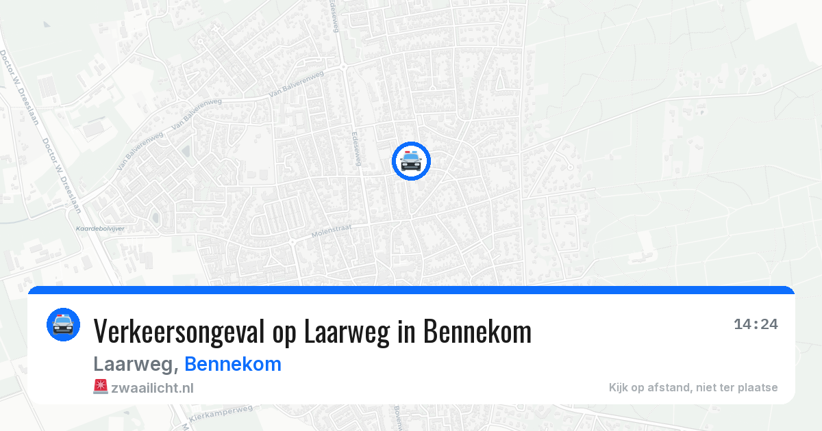 Verkeersongeval op Laarweg in Bennekom — 28 jan 2026