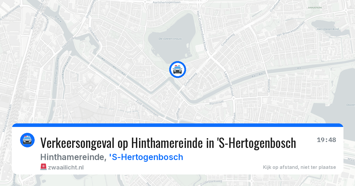 Verkeersongeval op Hinthamereinde in 'S-Hertogenbosch — 21 apr 2026