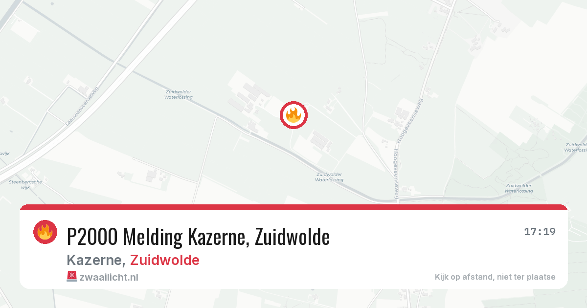 P2000 Melding Kazerne, Zuidwolde — 10 jul 2026