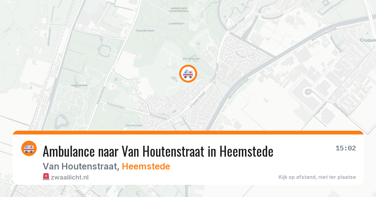 Ambulance naar Van Houtenstraat in Heemstede — 20 jun 2026