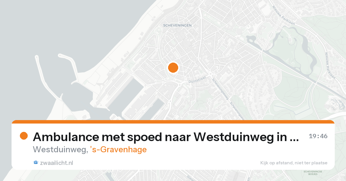 Ambulance met spoed naar Westduinweg in 's-Gravenhage — 7 feb 2026