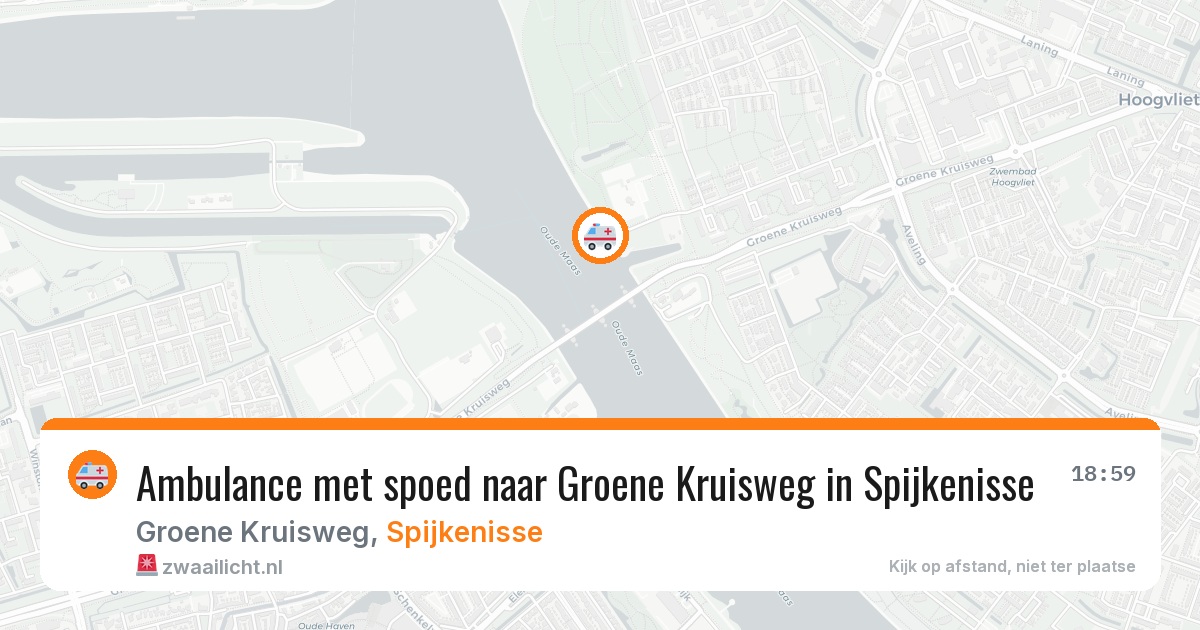 Ambulance met spoed naar Groene Kruisweg in Spijkenisse — 8 feb 2026