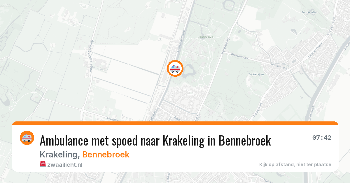 Ambulance met spoed naar Krakeling in Bennebroek — 5 mei 2026