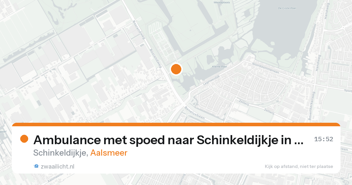 Ambulance met spoed naar Schinkeldijkje in Aalsmeer — 7 feb 2026